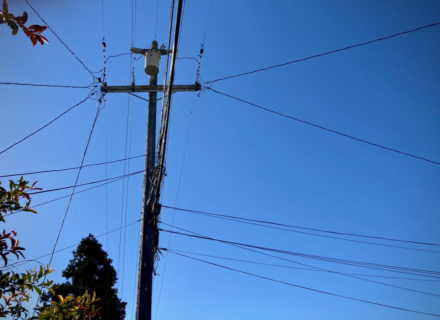 The strong winds earlier this week prompted Pacific Gas & Electric to shut off power for about 25,000 customers.