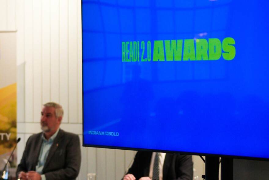 Gov. Eric Holcomb chaired a meeting of the Indiana Economic Development Corporation board Thursday, April 11, 2024, at which the board approved $500 million in awards for the READI 2.0 program.