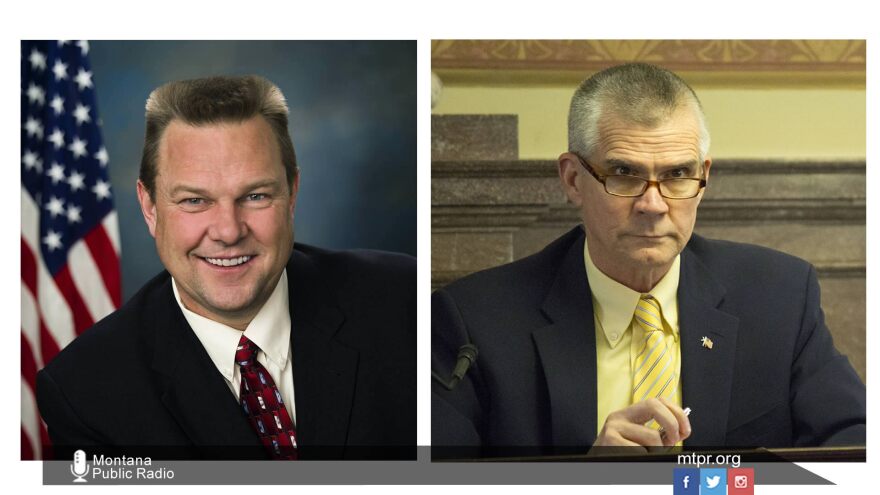 Sen. Jon Tester (D) and challenger State Auditor Matt Rosendale (R).