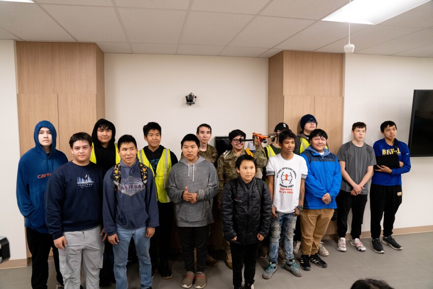 The Bethel Upward Bound Club completed a drone mission from the roof of the Yukon-Kuskokwim Health Corporation as part of Drone Fest on Sept. 23, 2023.