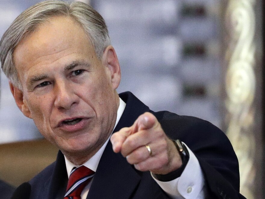 Gov. Greg Abbott, pictured in Feb. 2019, said Texas does not consent to allow refugees to resettle within the state.