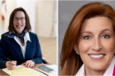 Headshots of two women