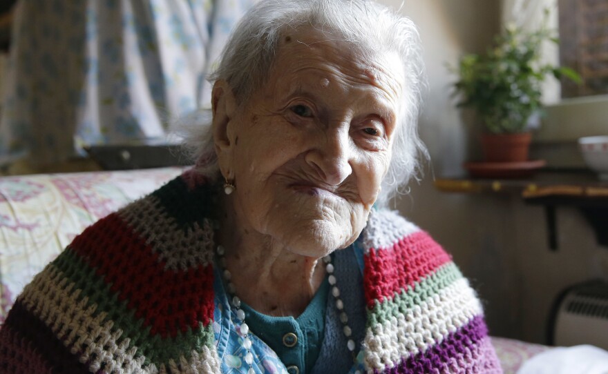 Emma Morano, 116, sits in her apartment in Verbania, Italy.