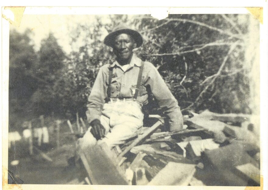 This photo of John Veasley's maternal great-grandfather, John Gregory, was taken in about 1950.