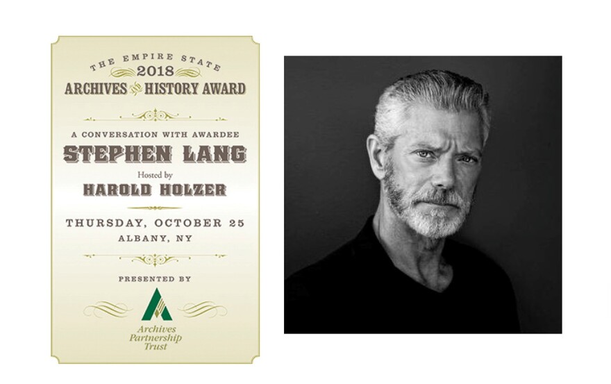 Stephen Lang award event artwork