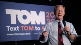 Democratic presidential candidate Tom Steyer at a campaign stop in Myrtle Beach, South Carolina. (Scott Olson/Getty Images)
