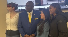 Terry Lindsay, one of three finalists for the Western Iowa Tech Community College president position, spoke with students and staff in many sessions on April 10, 2026. (Bret Hayworth, Siouxland Public Media News)