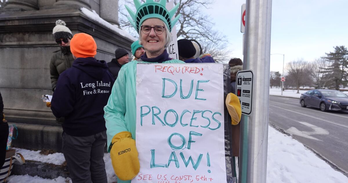 Maine lawyers hold 'emergency' protest, decry 'unconstitutional' ICE tactics