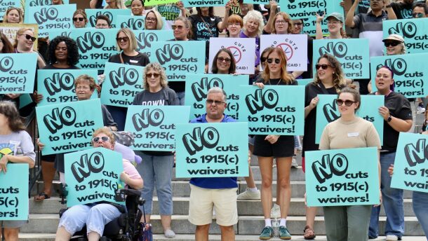 Hundreds of Kentuckians with disabilities and their loved ones and advocates came to Frankfort and pleaded with elected officials to find a way to protect the services they receive through Medicaid waivers.