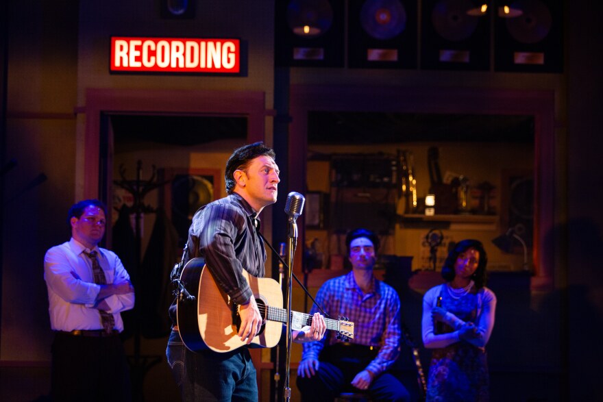 Blake Burgess stars as Johnny Cash in Rubicon’s 2025/2026 Season opener, Million Dollar Quartet, a musical set at a landmark moment in music history