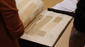 A look inside the collection of Frederick Douglass artifacts at the Yale Beinecke Library. (Courtesy of Yale Beinecke Library)