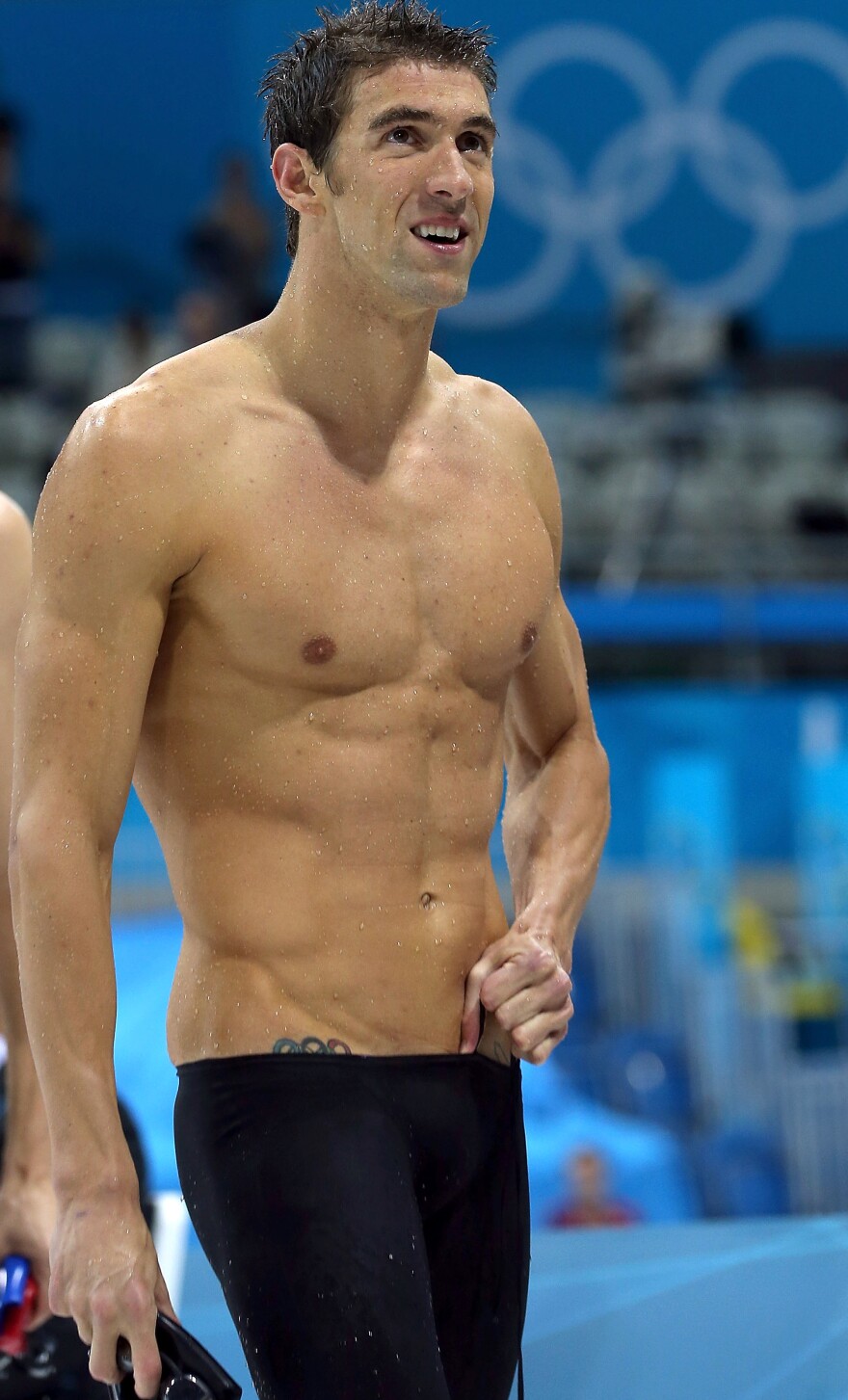 Phelps leaves the pool after his final Olympic swim, in the men's 4x100 meter medley relay. Phelps, who won his 18th gold medal in the race, has said "I am getting older, and I do find it harder to recover" after events.