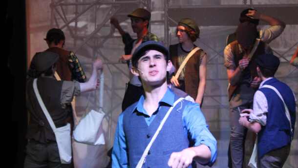 Cole Edwards as Jack Kelly in 'Newsies'