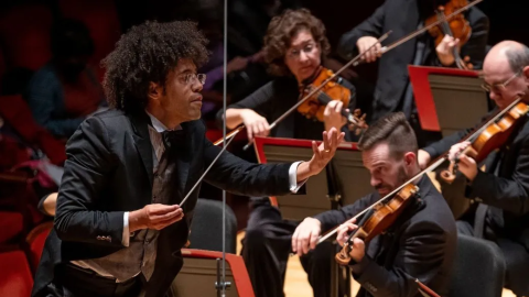 Conductor Rafael Payare leads The Philadelphia Orchestra on Nov. 11, 2021.