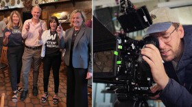 Jeffrey Kurz (left, with other members of Action! Wisconsin) and Nathan Deming are part of a statewide group pushing to make Wisconsin friendlier for film and TV production.