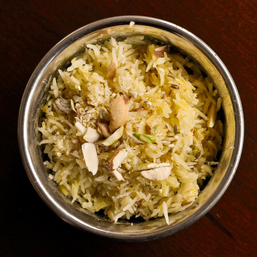 The author's <em>tahri, </em>from a family recipe