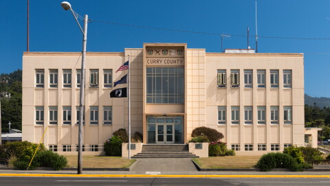 The Curry County Courthouse in Gold Beach.