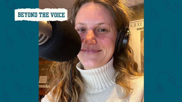 Woman and a microphone