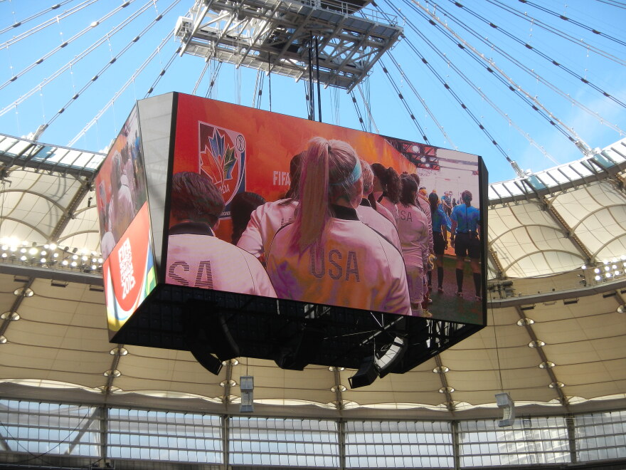 The U.S. played against Nigeria in their final group match of the World Cup at BC Place, Vancouver, BC. Their 1-0 win allowed them to win their group before going into the knockout stage.