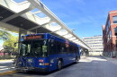 A Green Mountain Transit bus at Burlington's Downtown Transit Center on Sept. 22, 2026.