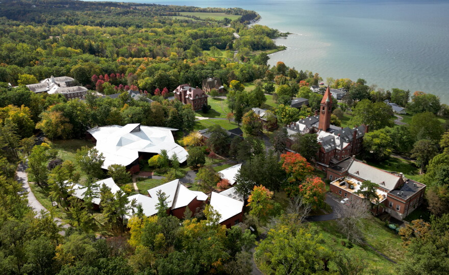 The former Wells College campus in the village of Aurora, New York. Wells College has received court approval to sell and transfer artwork, artifacts, rare books and other property as it continues to wind down operations after its June 2024 closure. The future of the campus remains unresolved after a proposed $12.5 million sale fell through earlier this year.