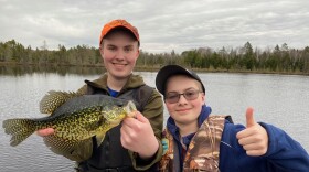 Spring crappie fun on area lake.