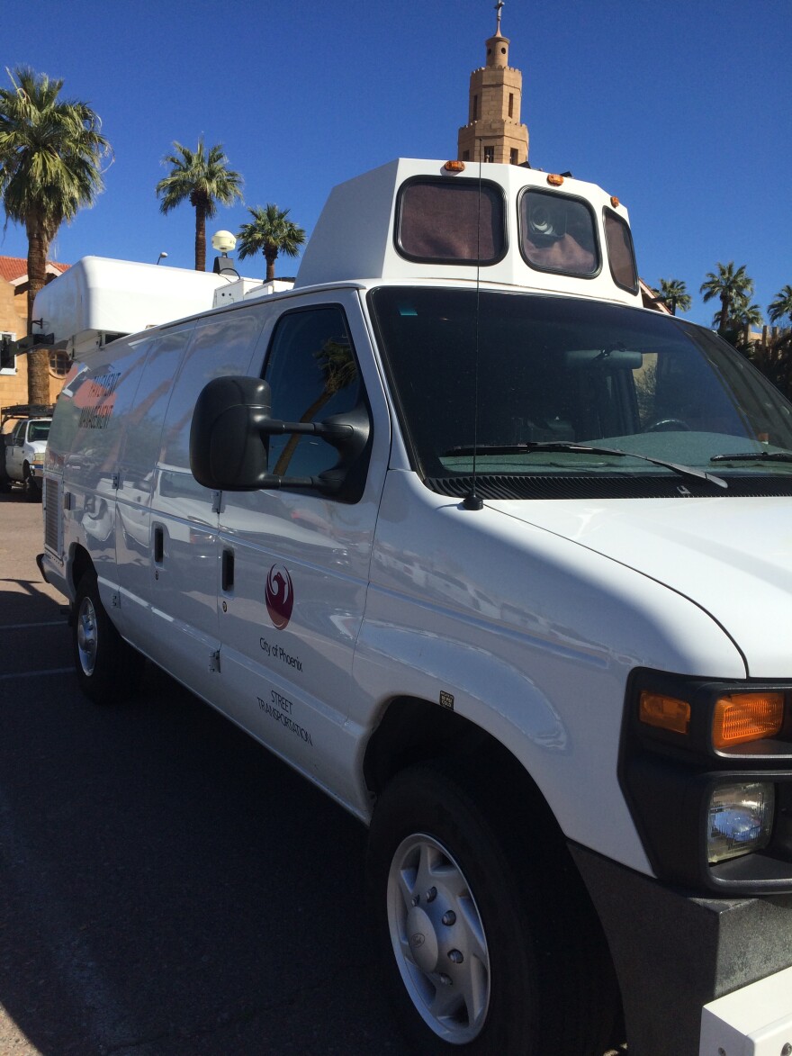 Phoenix’s pavement management van