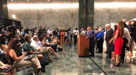 Assembly Speaker Carl Heastie reports on the progress of the impeachment inquiry on Aug. 9, 2021.