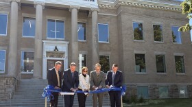 Scovell Hall retained its historic facade with "Agricultural Research Station" displayed above the entrance.