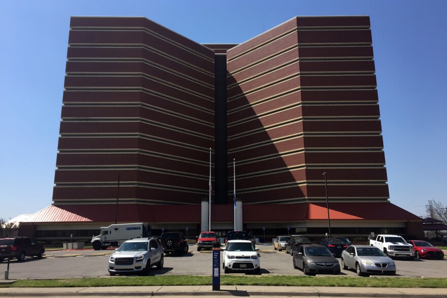 The Oklahoma County Detention Center in west downtown Oklahoma City, Okla. 