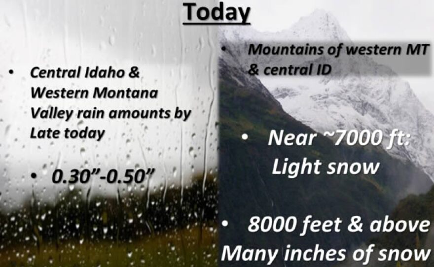 Widespread rain and some mountain snow  have helped slow the wildfires burning in Western Montana this weekend.