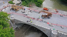 The Central Avenue Bridge over Fall Creek will open in July after being closed for more than two years.