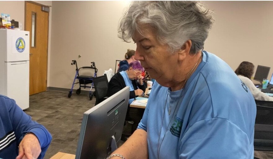 The calls have been especially tough for volunteers like Mary McFarland. She is a team leader in the call center. McFarland is worried about her home in a mobile park.