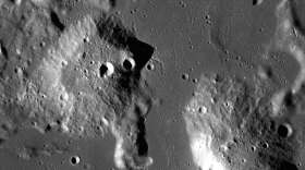 A mission led my UCF scientists will visit the moon's Gruithuisen Domes. NASA/GSFC/Arizona State University