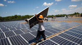 A solar Installation that the NAACP spearheaded in the Prince George's County, Maryland.