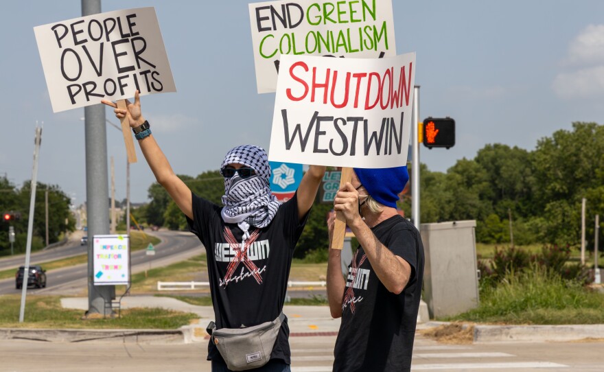 Westwin Resistance teamed up with other local resistance groups to push back against Westwin Elements. The protest also extended to criticism of issues unfolding on the U.S. political stage, such as the taxation of the rich and green colonialism.