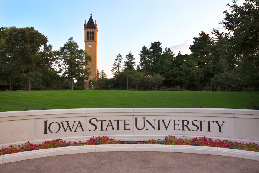 A photo of Iowa State University's campus.