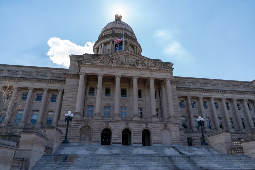 The Kentucky State Capitol building in Frankfort houses the three branches of Kentucky's state government.