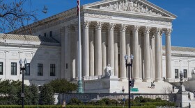 The main entrance of U.S. Supreme Court building
