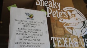 City officials declined to renew Sneaky Pete’s lease earlier this year. The building is set to be demolished by the end of the year.