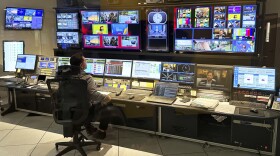 One of the control rooms at the Arizona PBS offices at the Walter Cronkite School of Journalism and Mass Communication in Phoenix is seen Friday, May 2, 2025.