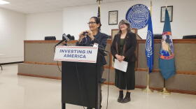 Secretary of the Interior Deb Haaland in Cincinnati.
