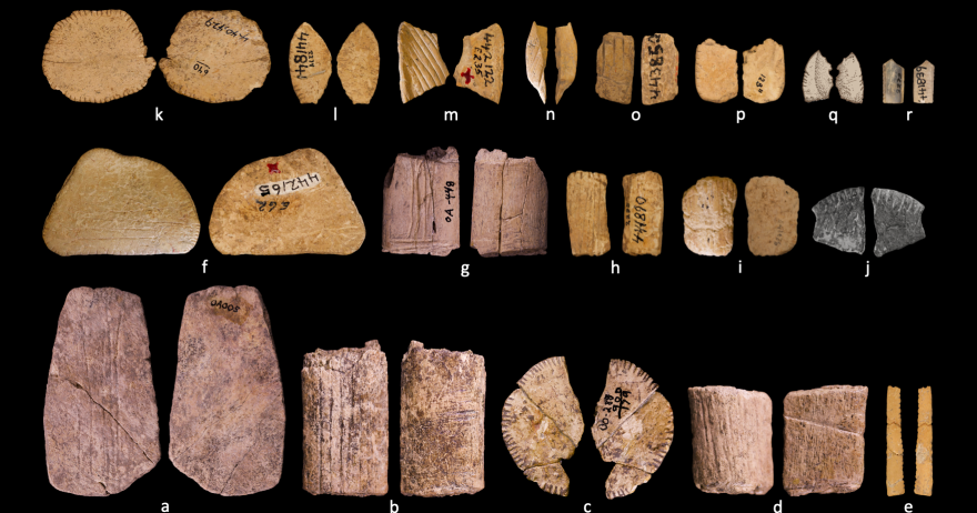 An image of ancient Native American dice