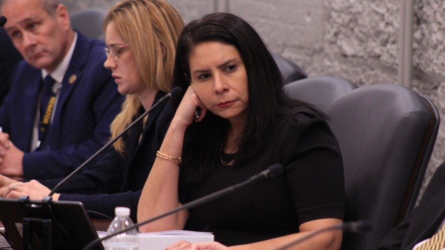 Bill author Sen. Cyndi Carrasco (R-Indianapolis) in the Senate Judiciary Committee meeting Wednesday, January 21st.