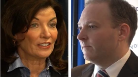 New York Gov. Kathy Hochul, left, and Rep. Lee Zeldin. (New York NOW)