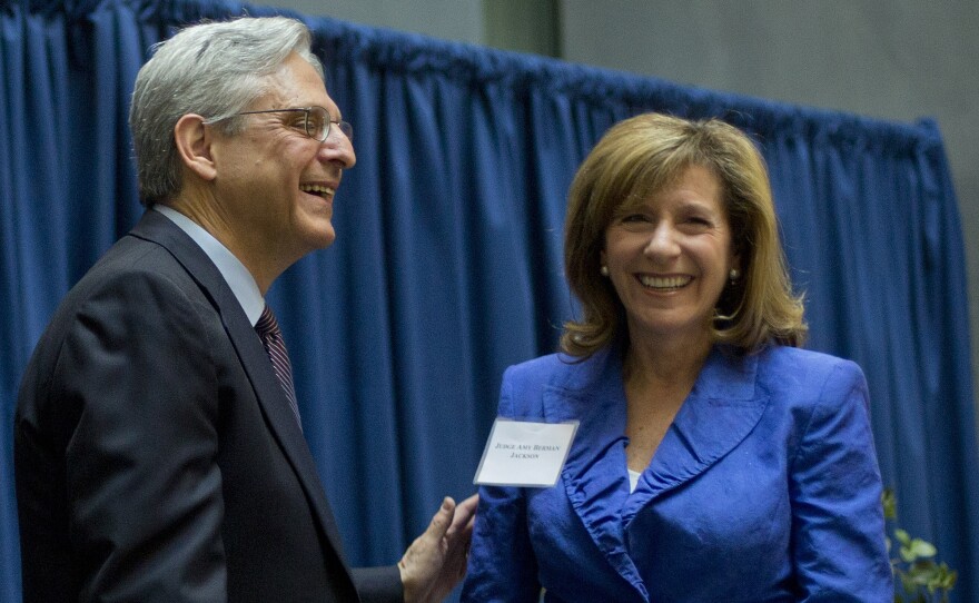 Federal Judge Merrick Garland with Judge Amy Berman Jackson at a courthouse event in 2016.