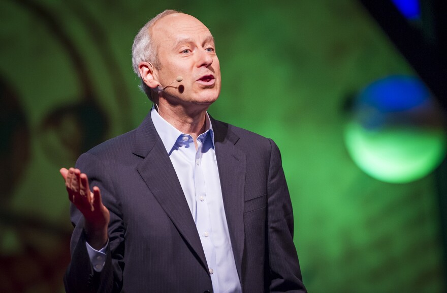 Harvard's Michael Sandel, pictured here during a 2013 TED Conference in Scotland, joined Tuesday's talk show.