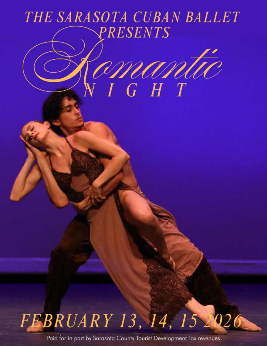 Sarasota Cuban Ballet Poster for 'Romantic Night'
