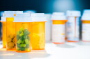 Pill Bottle of Prescription Capsule Medicine