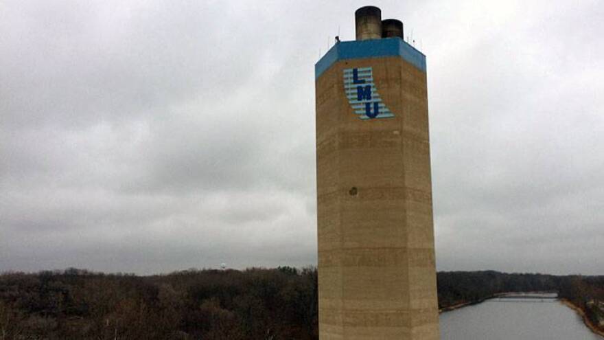 The Logansport utility plant along the Wabash River.